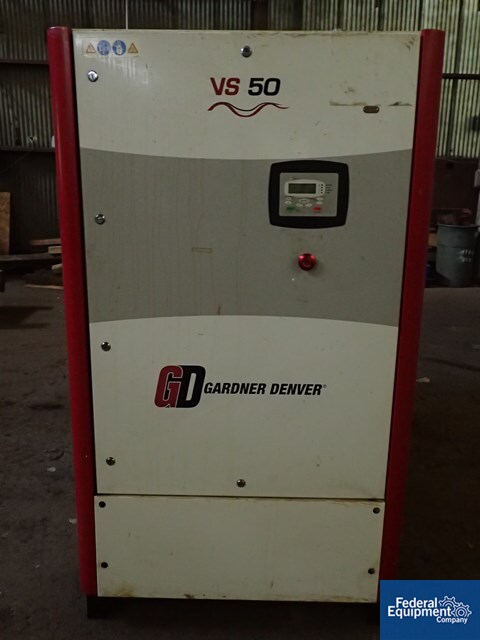 50 HP Gardner Denver Air Compressor, Model VS45-70A | Federal