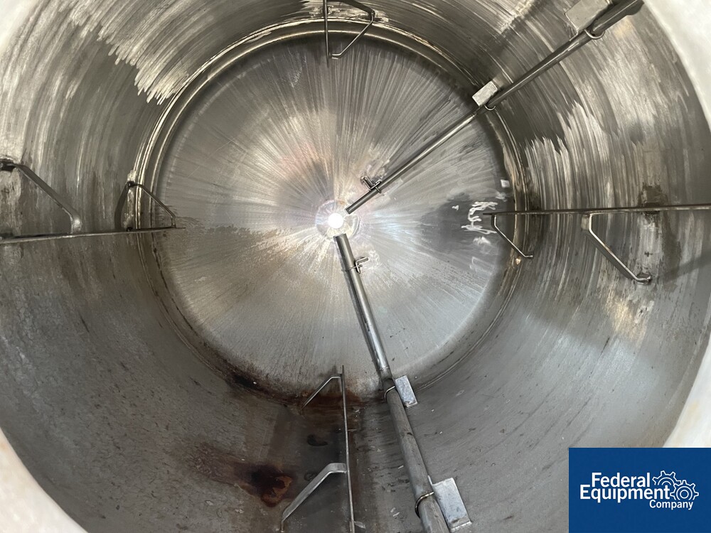 1,500 Gal Alloy Fab Reactor, 316L S/S, 154/150# | Federal Equipment Company