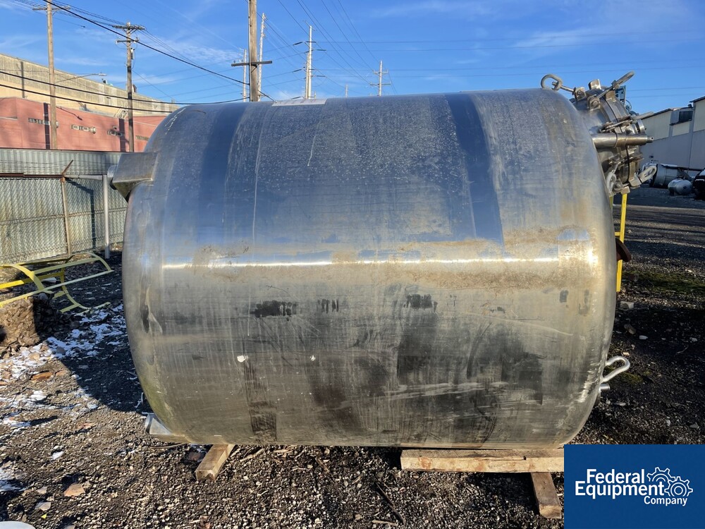 1250 Gal Alloy Fab Tank, 316L S/S, 30# | Federal Equipment Company