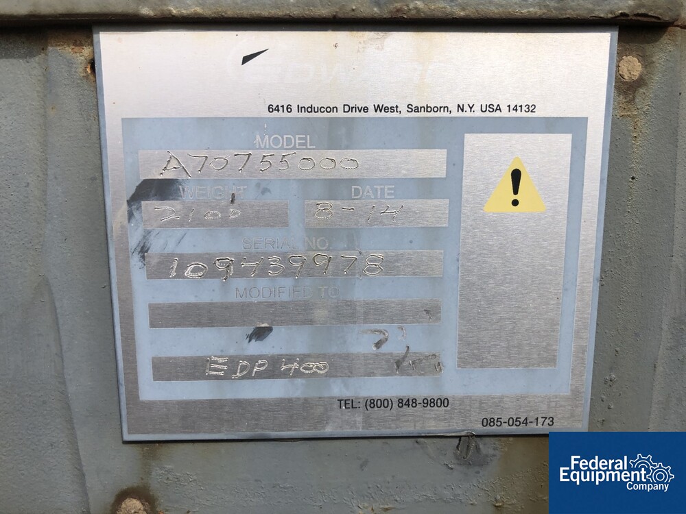 Edwards DryStar Vacuum Pump, Model EDP400 Federal Equipment Company