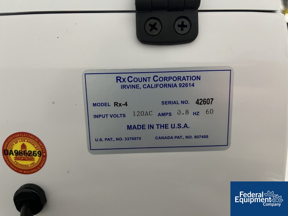 RXCount RX-4 Tablet/Capsule Counter | Federal Equipment Company