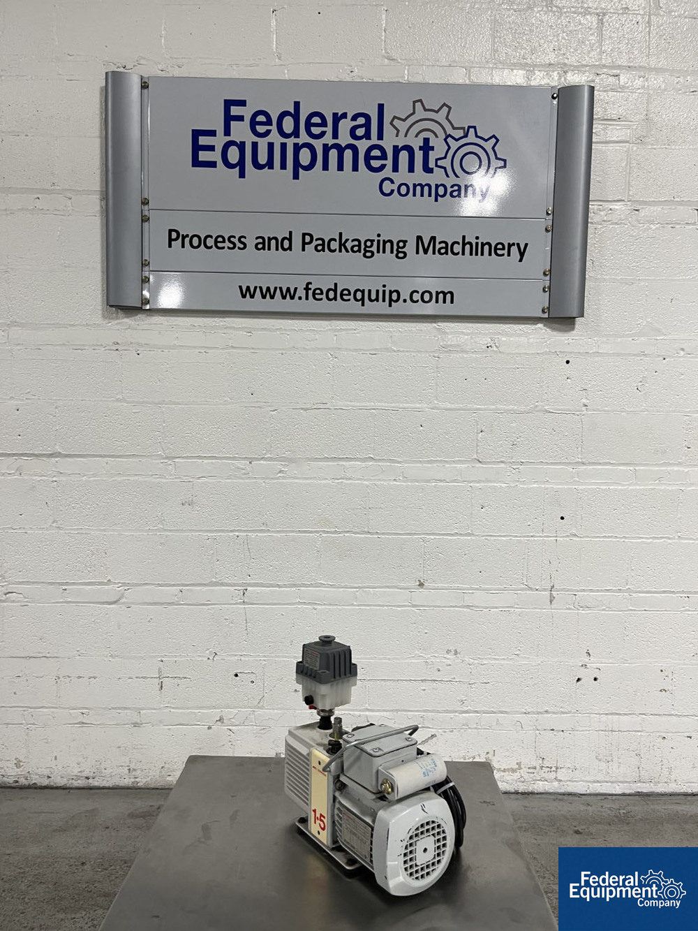 Edwards Vacuum Pump, Model E2M1.5 Federal Equipment Company