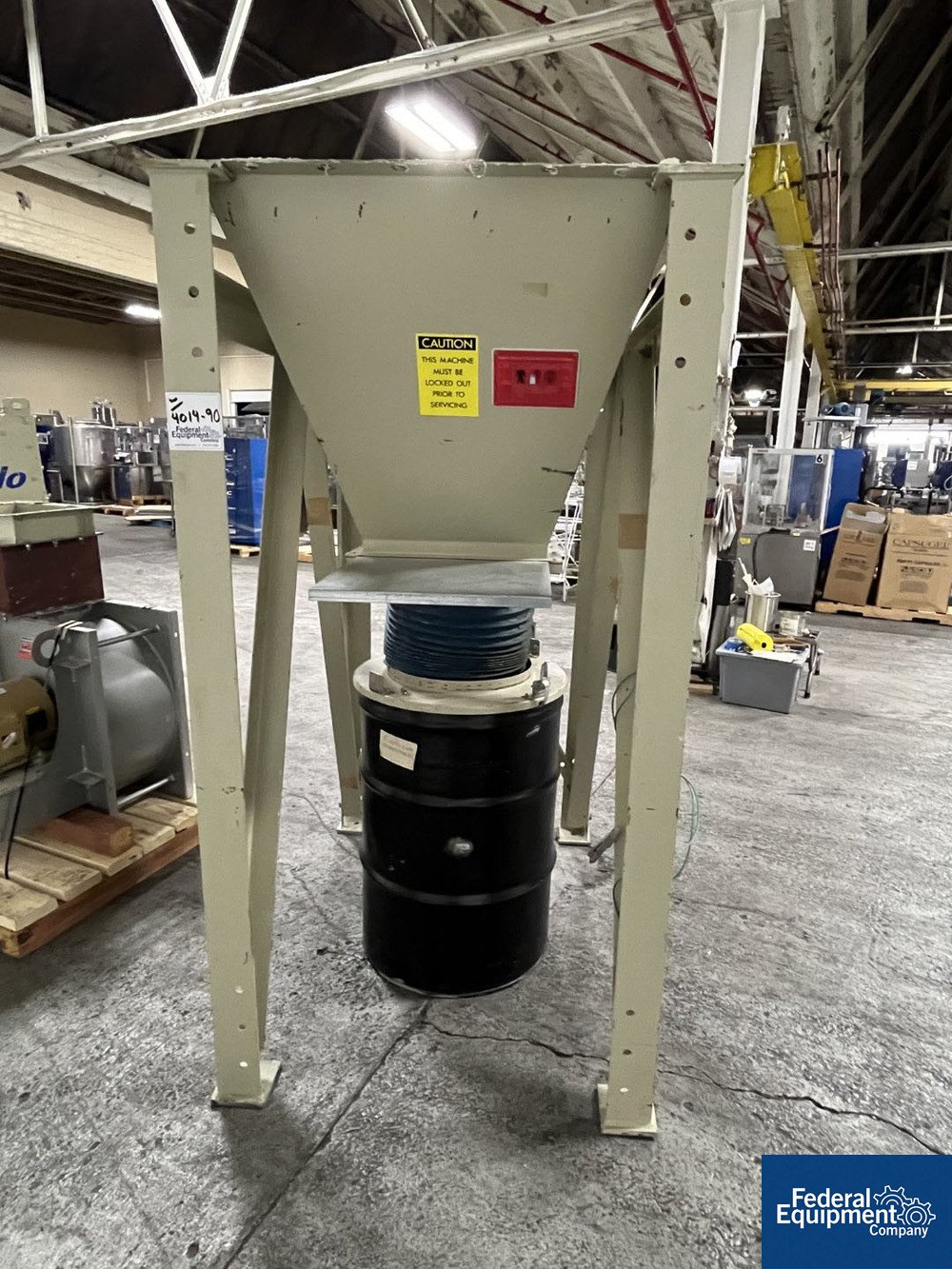 1,648 Sq Ft AAF Dust Collector, C/S, Model 2RC8, 10 HP Federal Equipment Company