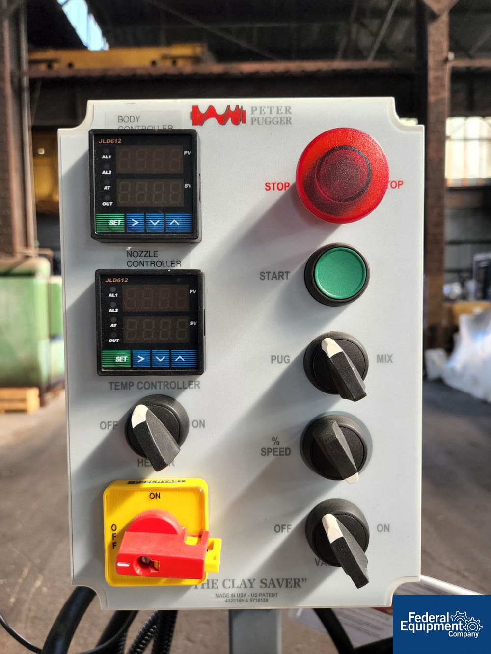 Peter Pugger Deairing Pugmill, Model VPM60 MCE Federal Equipment Company