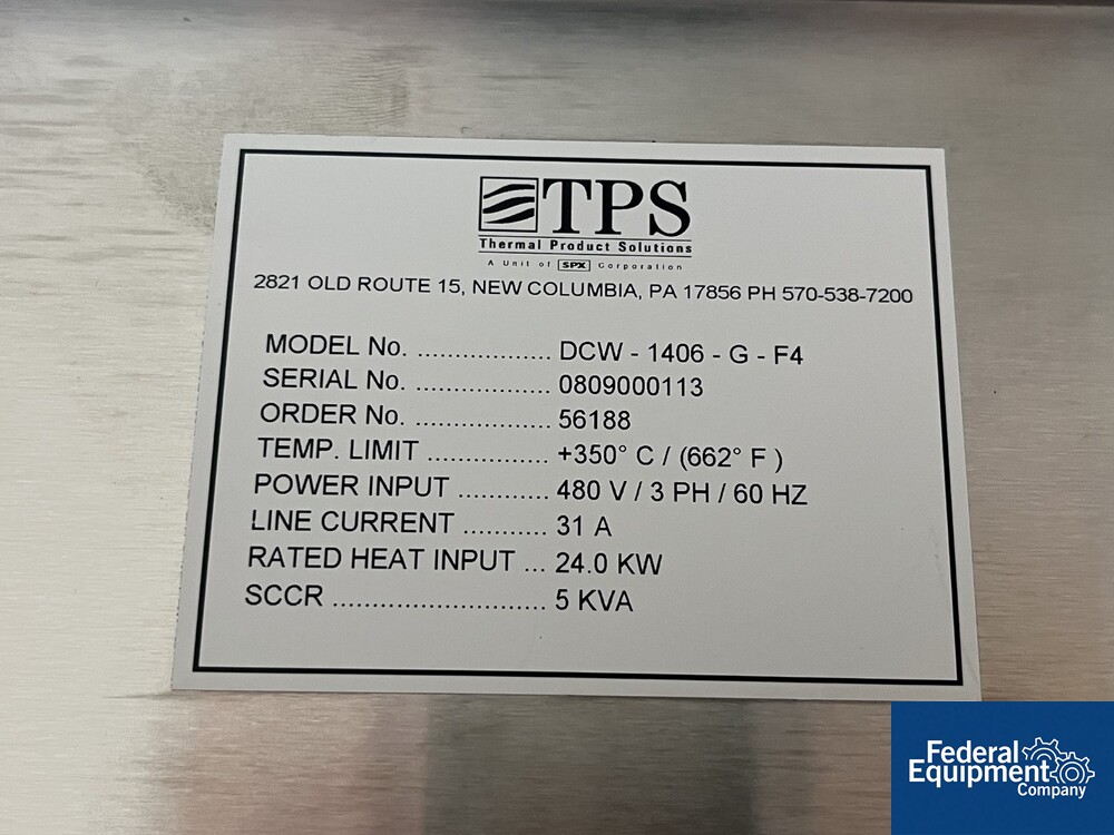 TPS Blue M Oven, Model DCW-1406-G-F4 | Federal Equipment Company