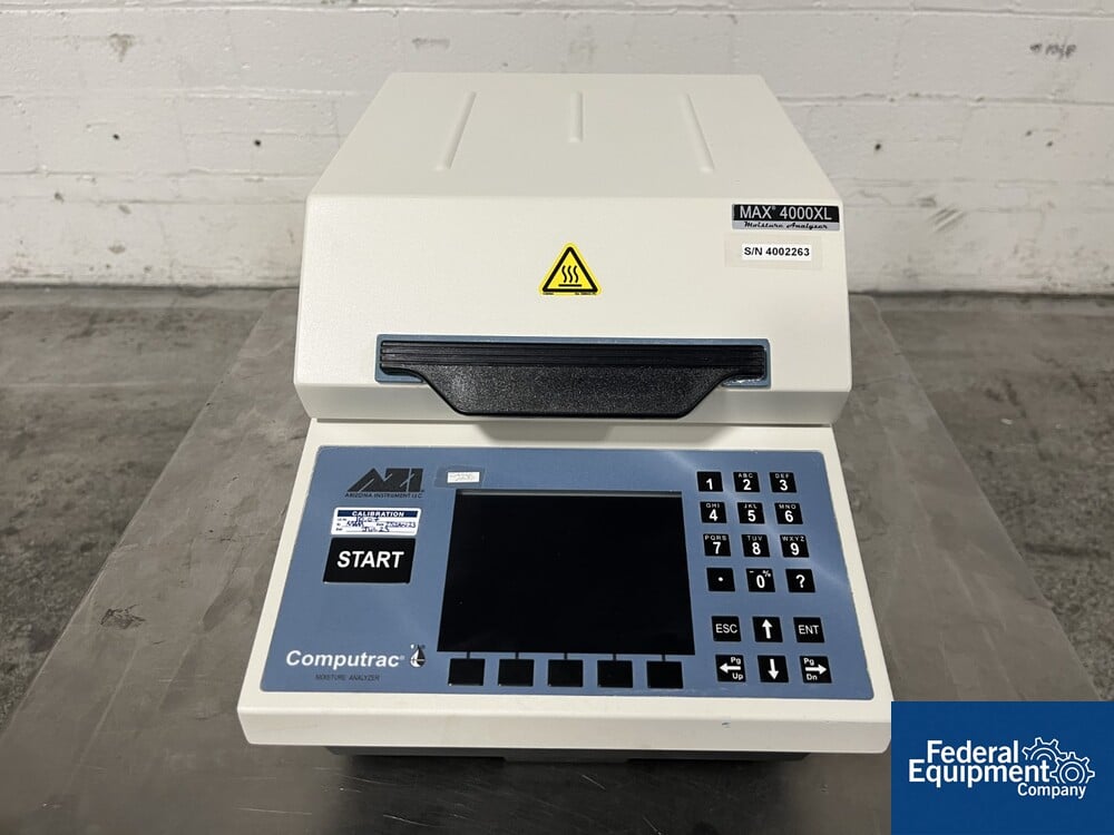 Arizona Computrac MAX 4000XL Moisture Analyzer Federal Equipment Company