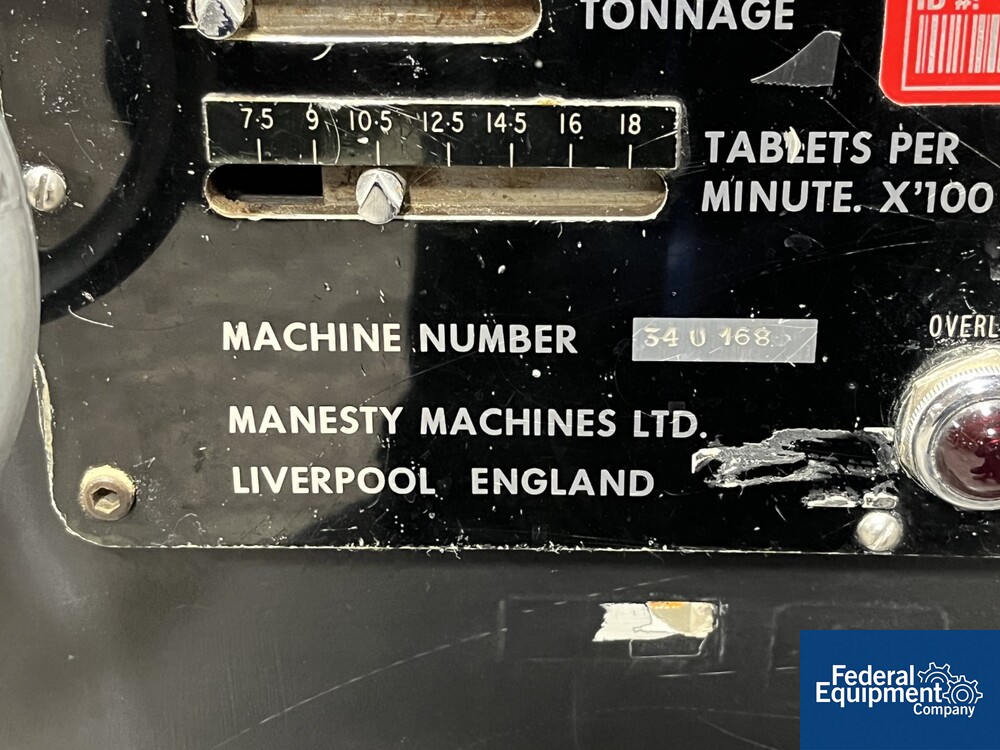 Manesty Beta Press Federal Equipment Company