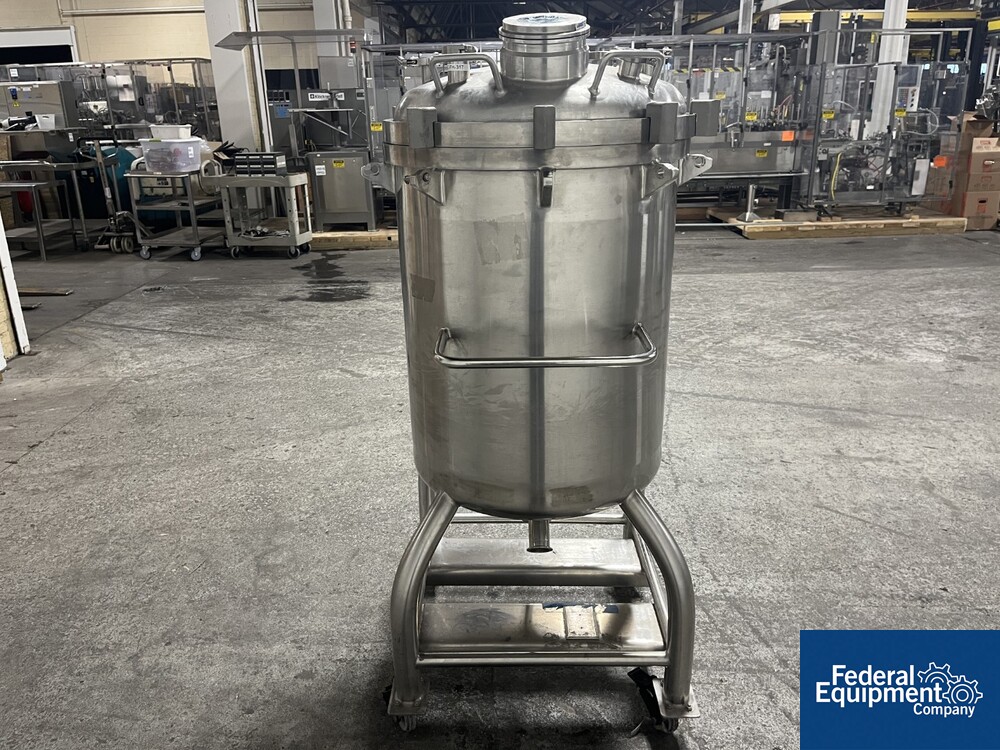 50 Gal Stainless Fab Receiver Tank, 316L S/S, 75 Federal Equipment