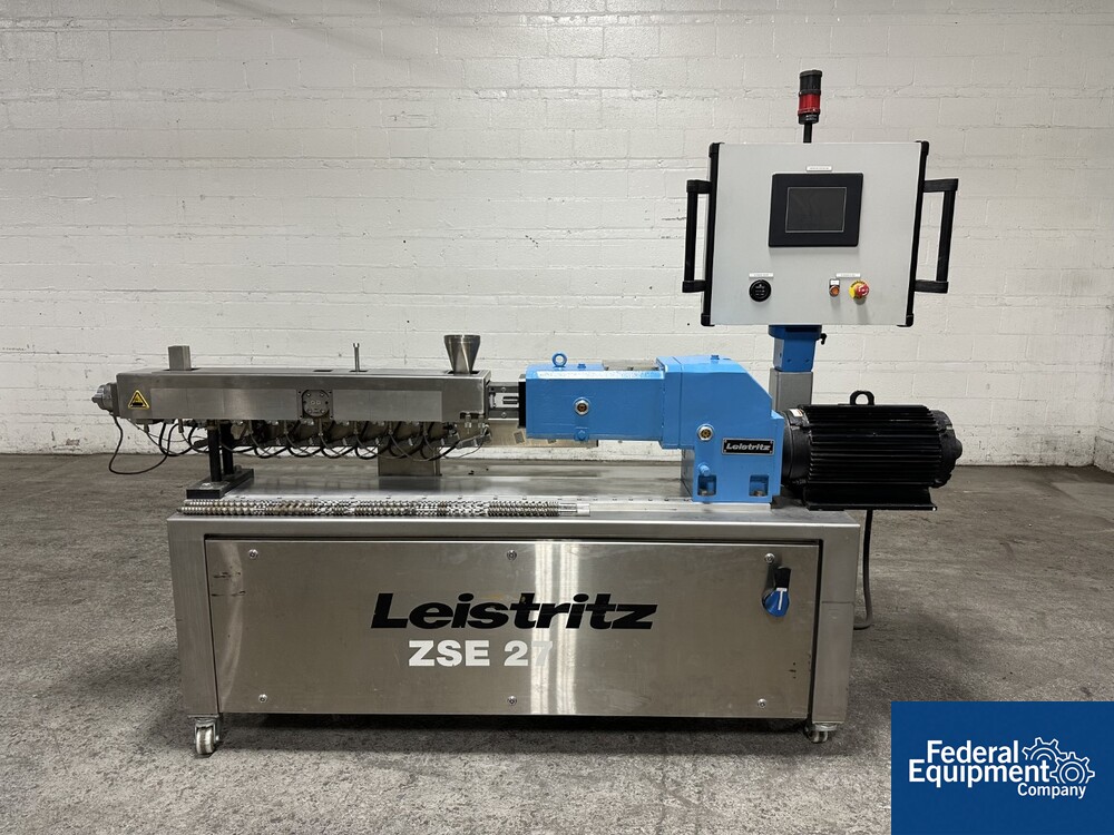 27 MM Leistritz Twin Screw Extruder, Model ZSE Micro27-40D