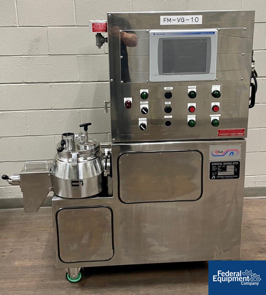 10 Liter Glatt FM-VG Vertical High Shear Granulator | Federal Equipment ...