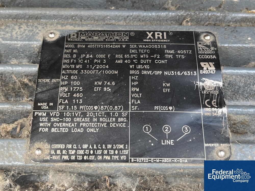 Kaeser Omega Rotary Blower, Model FB350, 100 HP Federal Equipment Company