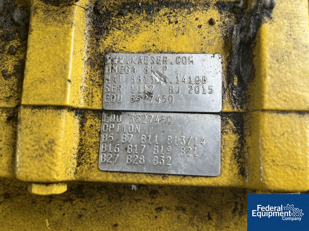 Kaeser Omega Rotary Blower, Model FB350, 100 HP Federal Equipment Company