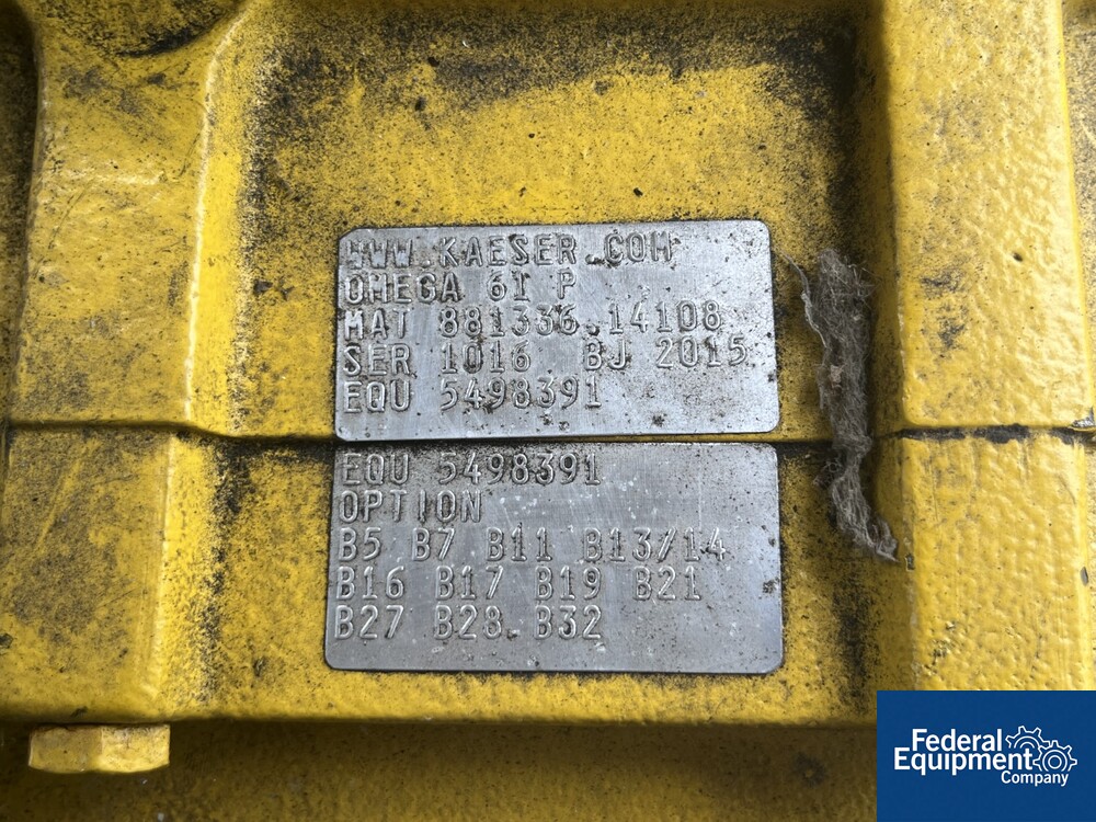 Kaeser Omega Rotary Blower, Model FB350, 100 HP Federal Equipment Company