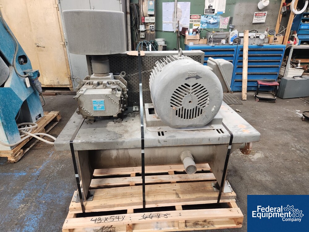 40 HP Republic Blower Systems Air Compressor System Federal Equipment