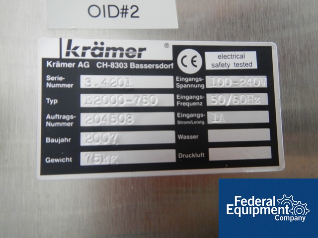 E2000-750 KRAMER DEDUSTER | Federal Equipment Company