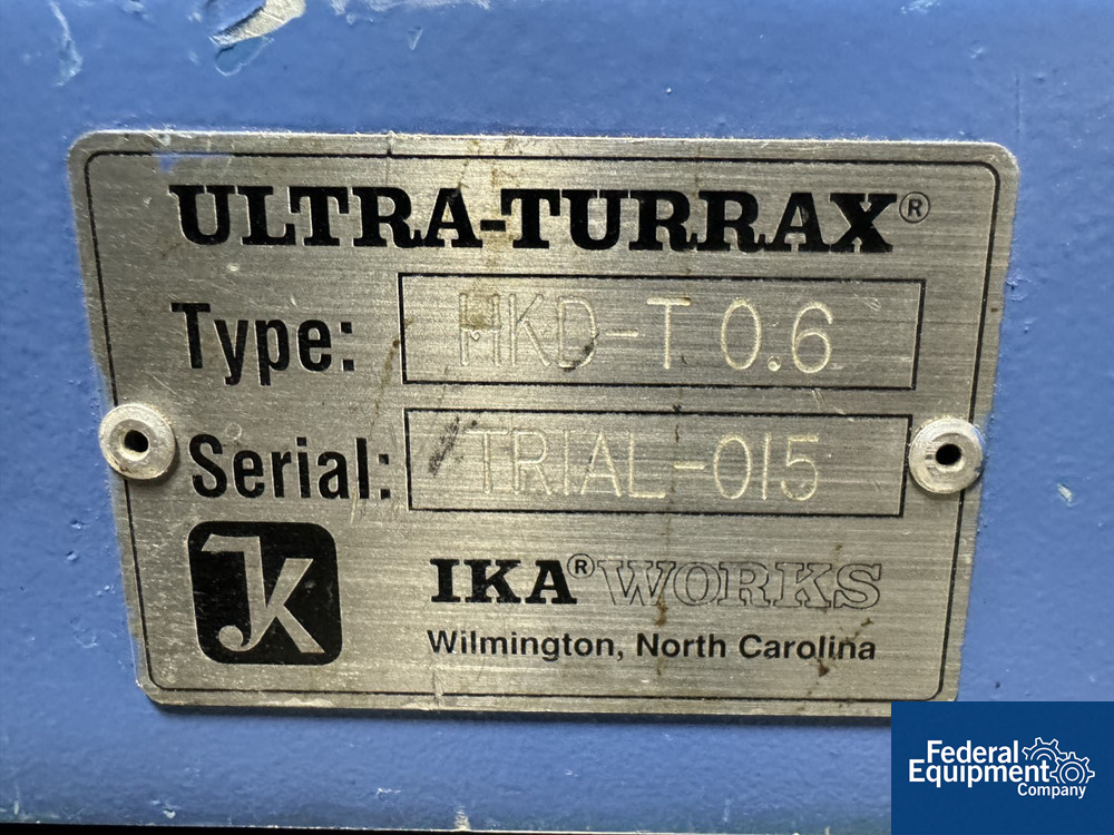 IKA Model HKD-T 0.6 Kneader Double Arm Mixer, S/S | Federal