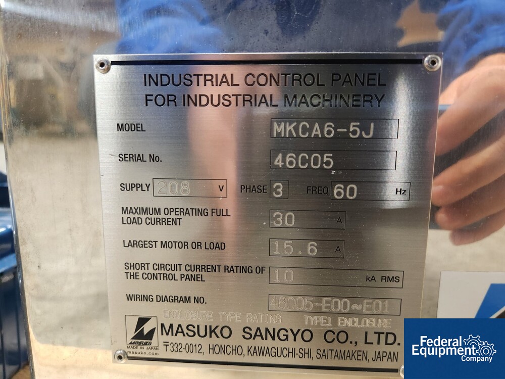 Masuko Sangyou Co. Colloid Mill, Model MKCA6-5J | Federal Masuko Sangyou Co. Colloid Mill, Model MKCA6-5J | Federal