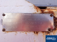 Image of Sharples P3400 Decanter Centrifuge, S/S 12