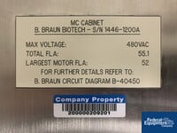 Image of 1200 Liter B. Braun Biotech Fermenter, 316L S/S, 50/75# 19