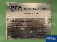 Image of Westfalia Disc Centrifuge, Model CSC 20-06-476, S/S 03