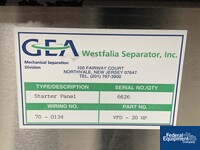 Image of Westfalia Disc Centrifuge, Model CSC 20-06-476, S/S 13
