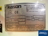 Image of 30" Kason Single Deck Screener, S/S, Model K-30-1 02