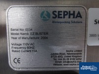 Image of Sepha Blister Machine, Model EZ Blister 10