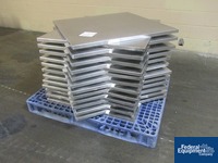Image of 24 Stainless Steel Perforated Trays. 02