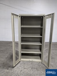 Image of Global Industrial Glass & Steel Storage Cabinet 06