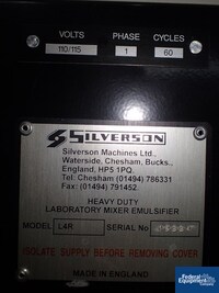 Image of Silverson Mixer Emulsifier, model L4R 02