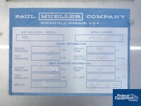 Image of 200 Gal Mueller Reactor, S/S, 50/100# 09