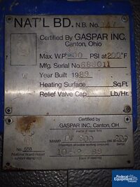 Image of 20 Gal Gaspar Agitated Recevier, 316 S/S, 300# 02