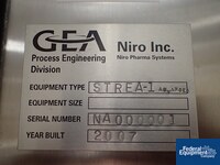 Image of GEA Niro Fluid Bed Dryer, Model STREA1 Advance, S/S 02