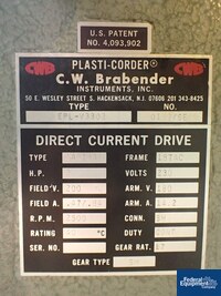 Image of 3/4" Brabender Extruder, Type EPL-V3302, 24:1 L/D 02