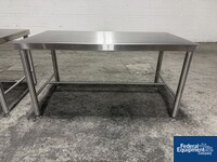 Image of (2) 54" x 28" Stainless Steel Tables 04