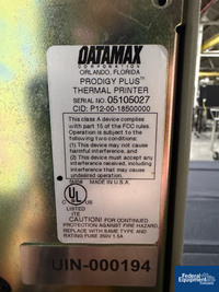 Image of Datamax barcode label printer, Model Prodigy Plus 02