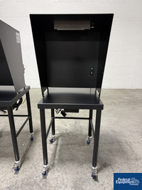 Image of Inspection station booths, black, on casters. 02