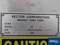 Image of 12" Vector LDCS 20/30 Hi-Coater Coating Pan, S/S 02