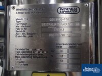 Image of Westfalia Disc Centrifuge, Model CSA 8-06-476 15