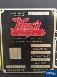 Image of 100 HP Hurst Steam Boiler, 150# 02