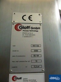 Image of Glatt WST/G 500 Fluid Bed Dryer 09