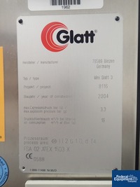 Image of Glatt Mini Glatt 3 Fluid Bed Granulator 02