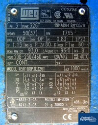 Image of 50 HP CUMBERLAND GRANULATOR, 21" X 28" 10