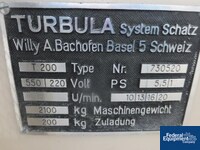 Image of Willy A Bachofen Turbula Mixer, Type T200 02