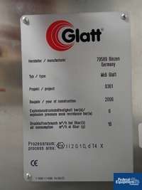 Image of Glatt Midi Fluid Bed Dryer, S/S 10