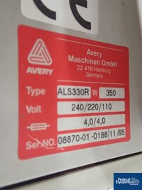 Image of Avery Syringe Labeler, Model ALS-330R S/S Construction 02