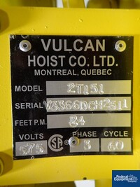 Image of 2 Ton Vulcan Electric Hoist 03