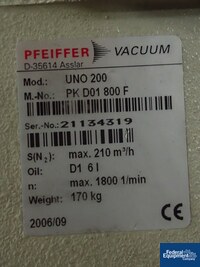 Image of Pfeiffer Vacuum System, Model WU910, 754 CFM 13