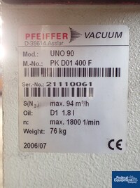 Image of Pfeiffer Vacuum System, MOdel WU800, 55 CFM 13
