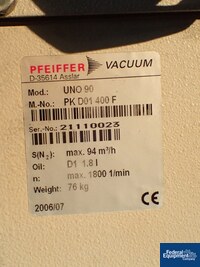 Image of Pfeiffer Vacuum System, Model WU850, 55 CFM 13
